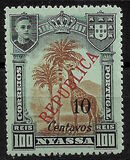 [Issues of 1911 Surcharged - London Print, type M34]