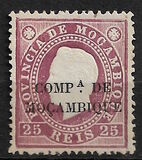[Mozambique Postage Stamps Overprinted "COMPE DE MOCAMBIQUE", type A3]