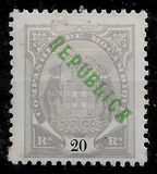[Issues of 1895 & 1907 Overprinted "REPUBLICA", type J4]