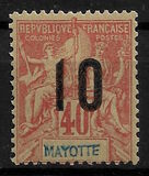 [Mayotte Postage Stamps Surcharged - See Also No. 158-168, type Q6]