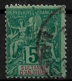 [Inscription: "SULTANAT D'ANJOUAN" - White or Colored Paper, type A3]