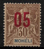 [Mohéli Postage Stamps Surcharged - See Also No. 175-180, tip R2]