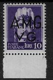 [Italian Postage Stamps Overprinted "A.M.G.V.G." - Watermarked, тып A12]
