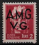 [Italian Postage Stamps Overprinted "A.M.G.V.G." - Watermarked, тып A10]