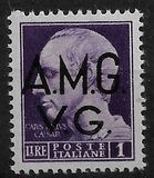 [Italian Postage Stamps Overprinted "A.M.G.V.G." - Watermarked, тып A9]