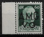 [Italian Postage Stamps Overprinted "A.M.G.V.G." - Watermarked, тып A8]