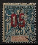 [Issues of 1899-1905 Overprinted in Red or Blue - Distance between 0 & 5 = 2 mm; Distance between 1 & 0 = 3mm, type F4]