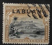 [Not Issued North Borneo Stamps Overprinted "LABUAN" - Inscription Corrected from "POSTAL REVENUE" to "POSTAGE REVENUE", Tipe O]