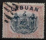[Not Issued North Borneo Stamps Overprinted "LABUAN" - Inscription Corrected from "POSTAL REVENUE" to "POSTAGE REVENUE", Tipe O1]