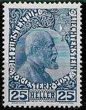 [Prince Johann II - Art Paper, Different Perforation, 类型 A6]