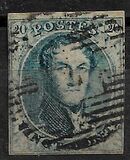 [King Leopold I - Oval 17-17½mm High and 14-14½mm Wide, typ B12]
