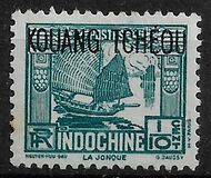 [Indochinese Postage Stamps Overprinted "KOUANG-TCHÈOU", Tip J]