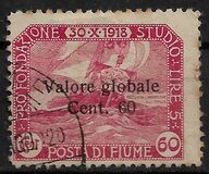 [No. 49-60 Overprinted "Valore globale" in 2 Types. Type I: 1919, Thin Overprint. Type II: 1920, Thick Overprint, тып AO3]
