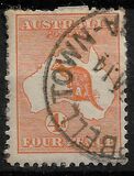 [Definitive Issues - Kangaroo and Map, प्रकार A5]