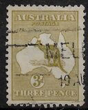 [Definitive Issues - Kangaroo and Map - Different Watermark, type A24]