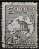 [Definitive Issues - Kangaroo and Map, प्रकार A2]