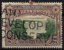 [Victoria Falls - Nos. 30 & 31 Inscribed with "Postage & Revenue" at Top of Frame, type F]