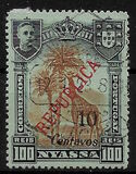 [Issues of 1911 Surcharged - London Print, type M34]