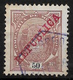 [Issues of 1895 & 1907 Overprinted "REPUBLICA", type I6]