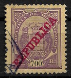 [Issues of 1895 & 1907 Overprinted "REPUBLICA", Tip I14]
