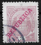 [Issues of 1895 & 1907 Overprinted "REPUBLICA", Tip I7]
