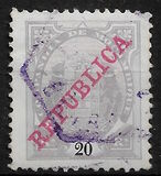 [Issues of 1895 & 1907 Overprinted "REPUBLICA", Tip I4]