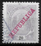 [Issues of 1895 & 1907 Overprinted "REPUBLICA", Tip I4]