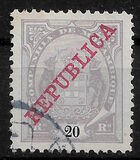 [Issues of 1895 & 1907 Overprinted "REPUBLICA", Tip I4]