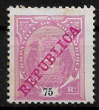 [Issues of 1895 & 1907 Overprinted "REPUBLICA", Tip I7]