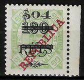 [Issues of 1913, 1914 & 1915 Surcharged, type W3]
