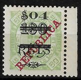 [Issues of 1913, 1914 & 1915 Surcharged, type W3]
