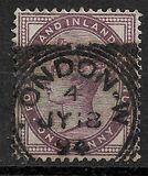 [Regina Vittoria  - Iscrizione "POSTAGE AND INLAND REVENUE", Scrivi AI1]