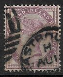 [Regina Vittoria  - Iscrizione "POSTAGE AND INLAND REVENUE", Scrivi AI1]