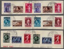 [Overprinted "POSTE AERIENNE LUCHTPOST" or LUCHTPOST POSTE AERIENNE", typ MM1]