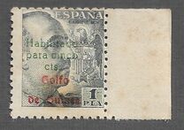[Nos. 333 & 336 Overprinted "Habilitado - para cinco - cts", type AP]