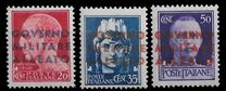 [Italian Postage Stamps Overprinted "GOVERNO MILITARE ALLEATO", type A]