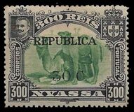 [Giraffe & Dromedary Camels - Stamps of 1901-1903 Overprinted "REPUBLICA" Horizontally  & Surcharged, Typ L14]