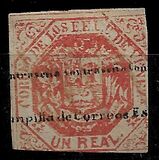 [Overprinted "Contrasena" Top & "Estampillas de Correos" Botton, type F3]