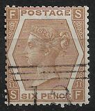 [Queen Victoria - White Control Numbers in Corners, प्रकार U]