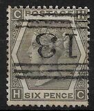 [Queen Victoria - White Control Numbers in Corners, प्रकार U2]