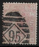 [Queen Victoria - Colored Control Numbers in Corners, tip V]