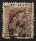 [King Alfonso XII, Inscription "CUBA", Tip G11]