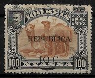 [Giraffe & Dromedary Camels - Stamps of 1901-1903 Overprinted "REPUBLICA" Horizontally  & Surcharged, Typ L11]