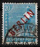 [BERLIN in Red Overprint on "Allied Occupation Zone" Stamps, סוג B5]