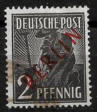 [BERLIN in Red Overprint on "Allied Occupation Zone" Stamps, סוג B]