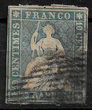 [Definitive 1854-1860 - Sitting Helvetia, type J1]