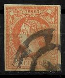 [Queen Isabella II - Colored Paper, tegund O1]