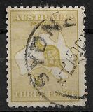 [Definitive Issues - Kangaroo and Map - Different Watermark, type A24]
