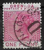 [Queen Victoria - "GRENADA POSTAGE & REVENUE", tip E]
