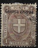 [Coat of Arms - Italian Postage Stamps Overprinted "Colonia Eritrea", type C]
